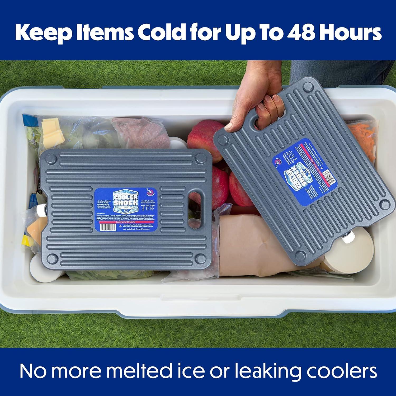 Paquete de Hielo Reutilizable Cooler Shock - Set de 2 Gris