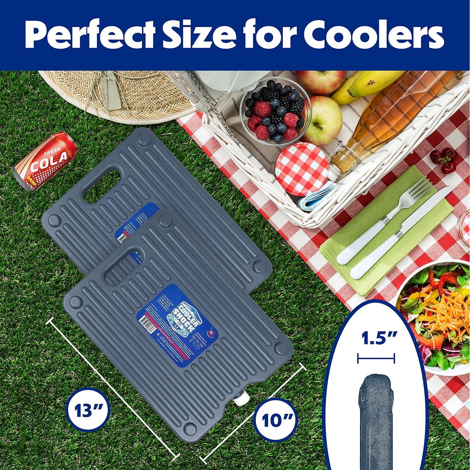 Paquete de Hielo Reutilizable Cooler Shock - Set de 2 Gris