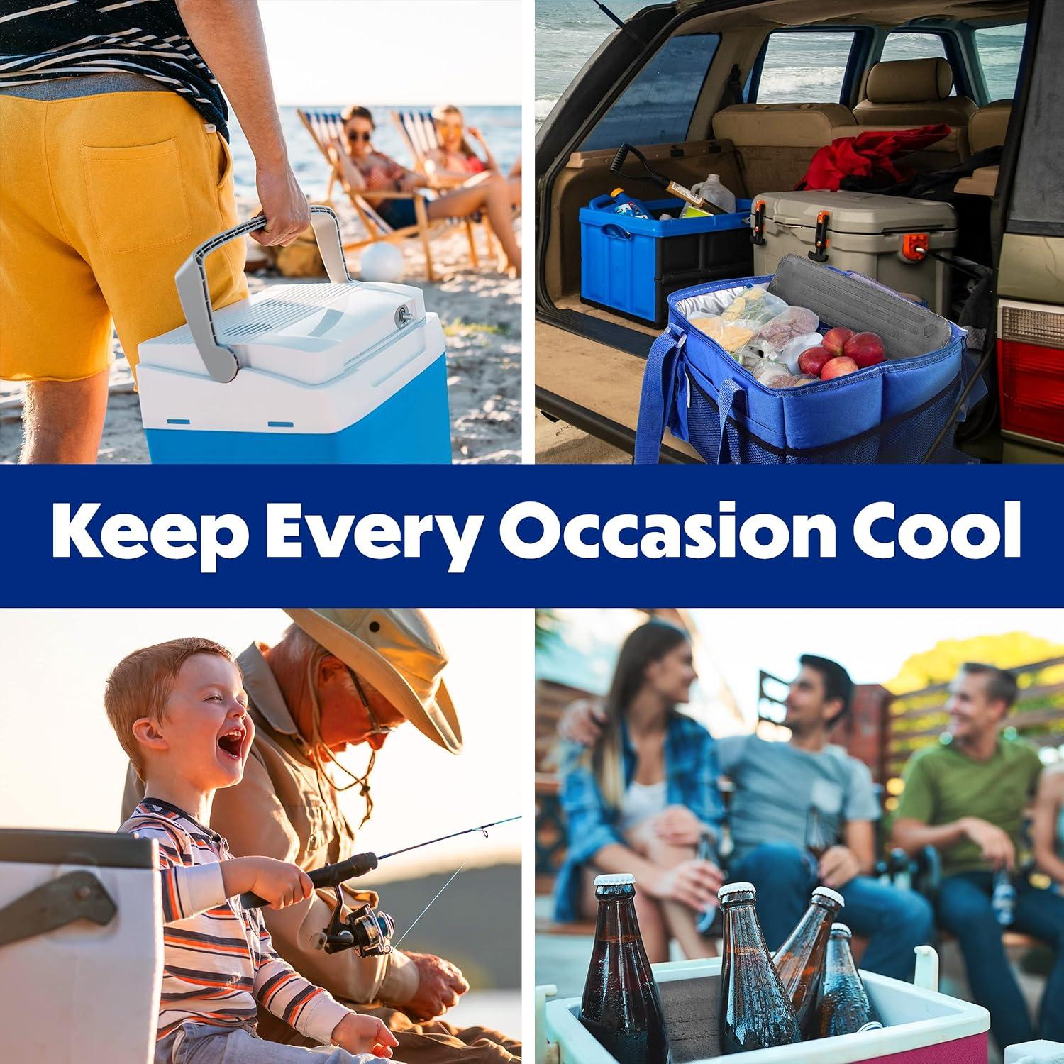 Paquete de Hielo Reutilizable Cooler Shock - Set de 2 Gris