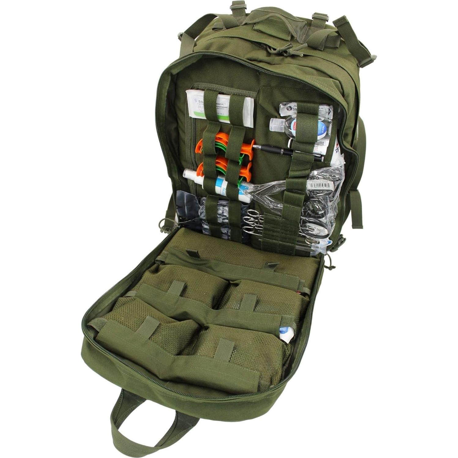 Mochila Médica Luminary STOMP Kit de Trauma Verde Oliva 500 Suministros