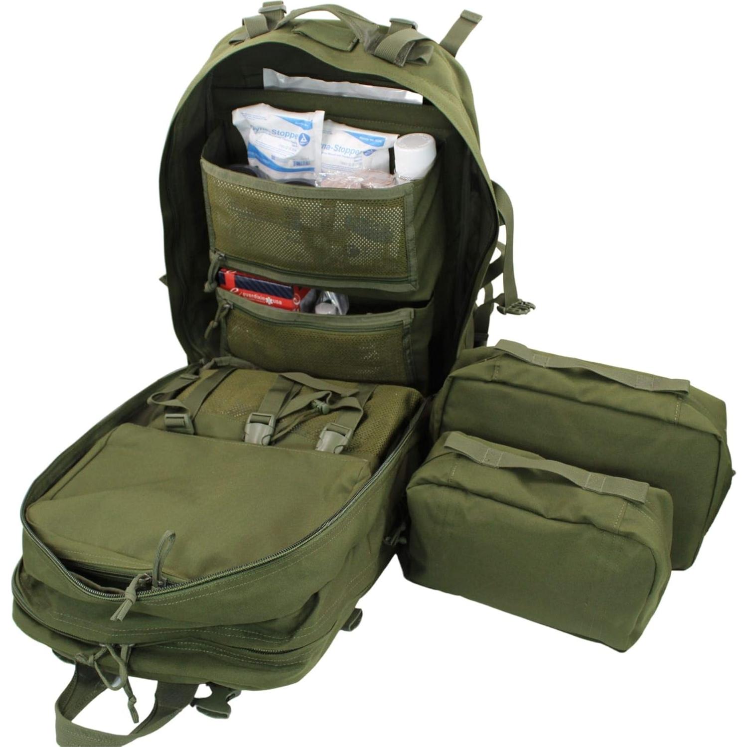 Mochila Médica Luminary STOMP Kit de Trauma Verde Oliva 500 Suministros