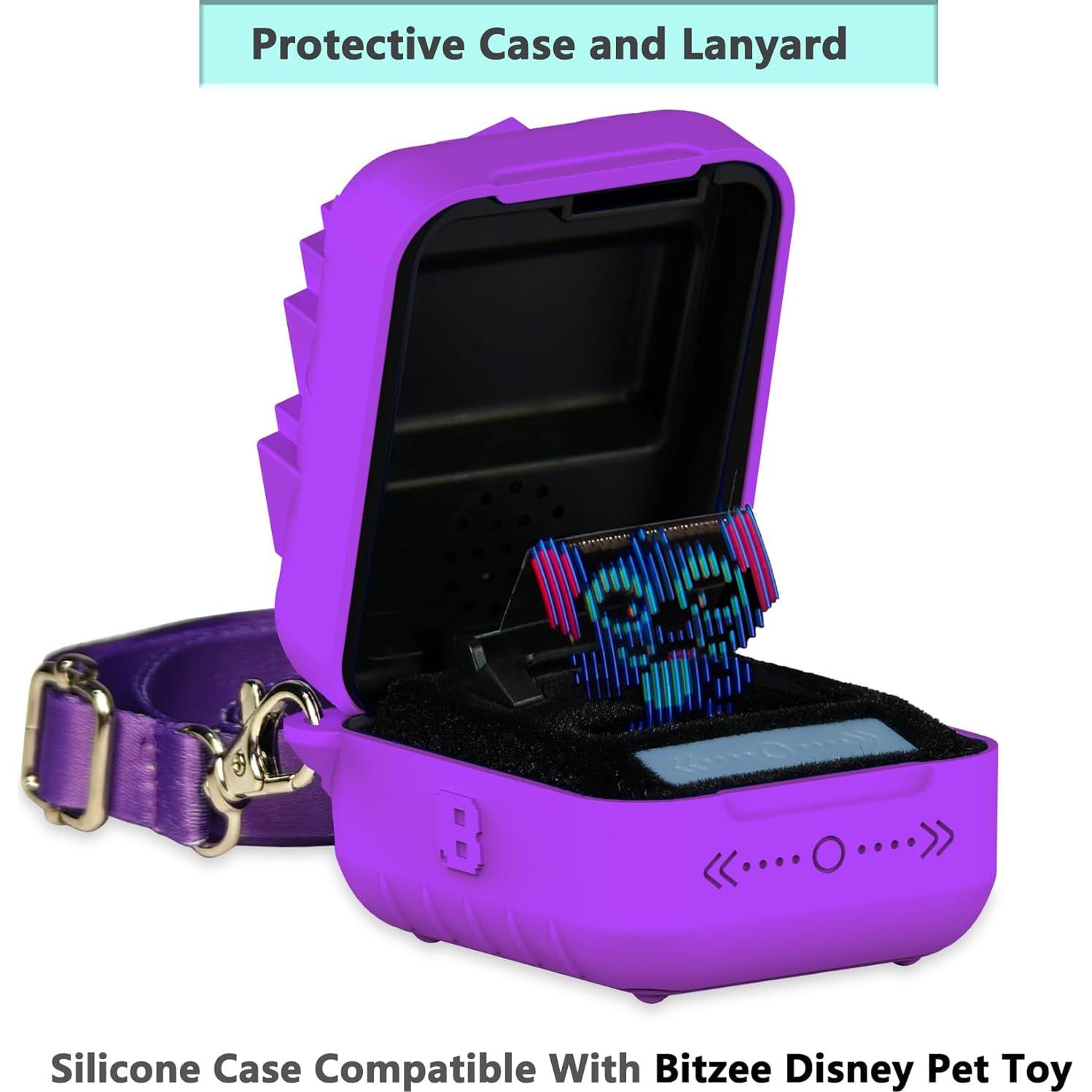 Funda de silicona RAWECUD para juguete Bitzee Disney - Púrpura