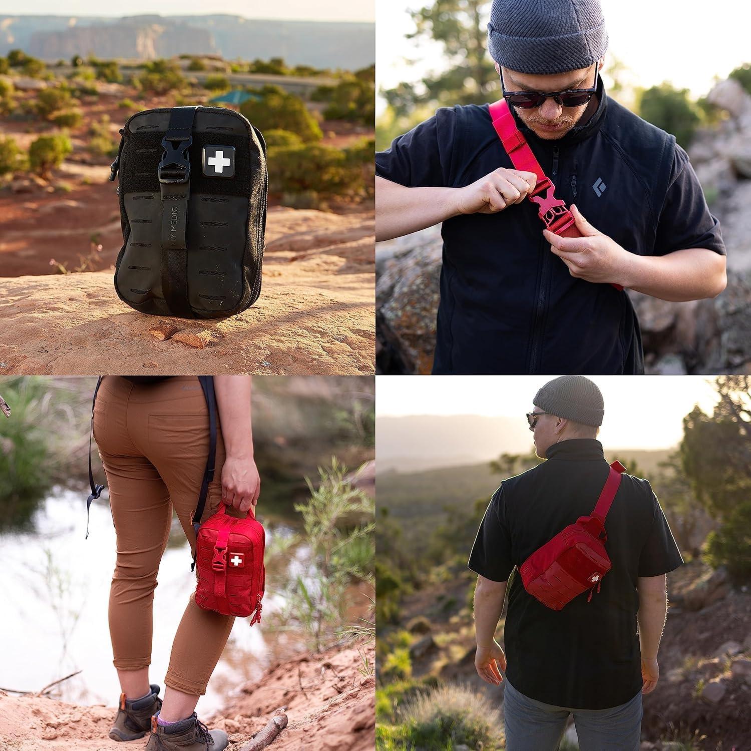 Kit de Primeros Auxilios Mi Medic MiFak Mini - 70 Artículos - Negro