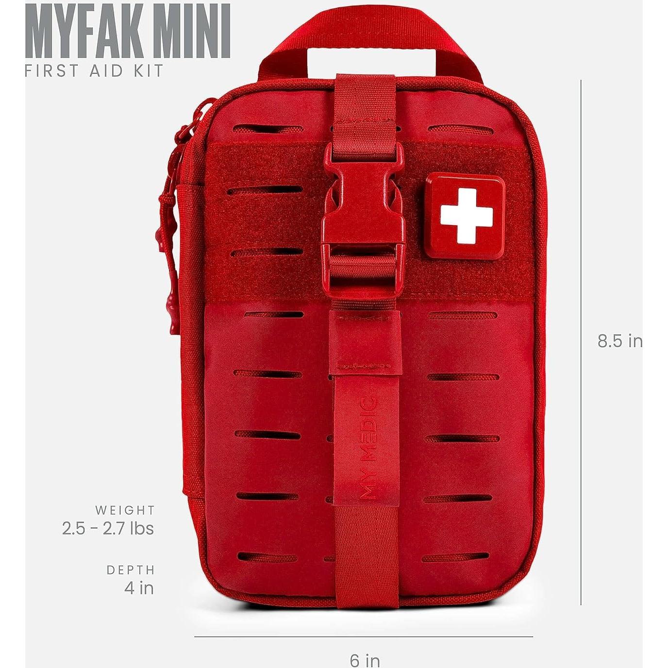 Kit de Primeros Auxilios My Medic Mini Pro - 70 Artículos - Rojo