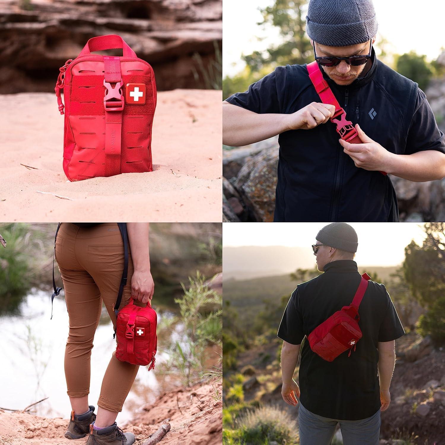 Kit de Primeros Auxilios My Medic Mini Pro - 70 Artículos - Rojo