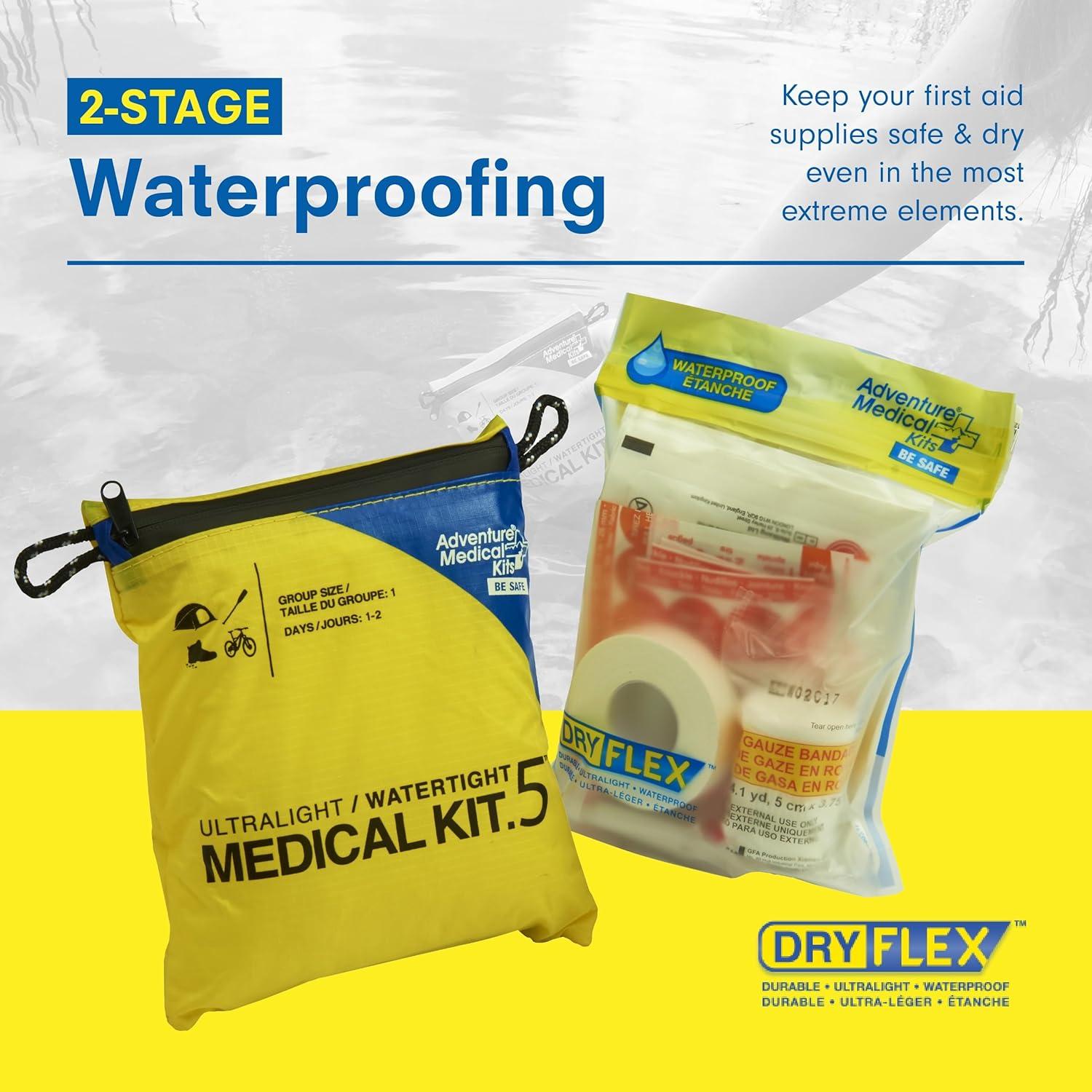 Kit Médico Ultraligero Impermeable Aventura 1 Persona 1-2 Días