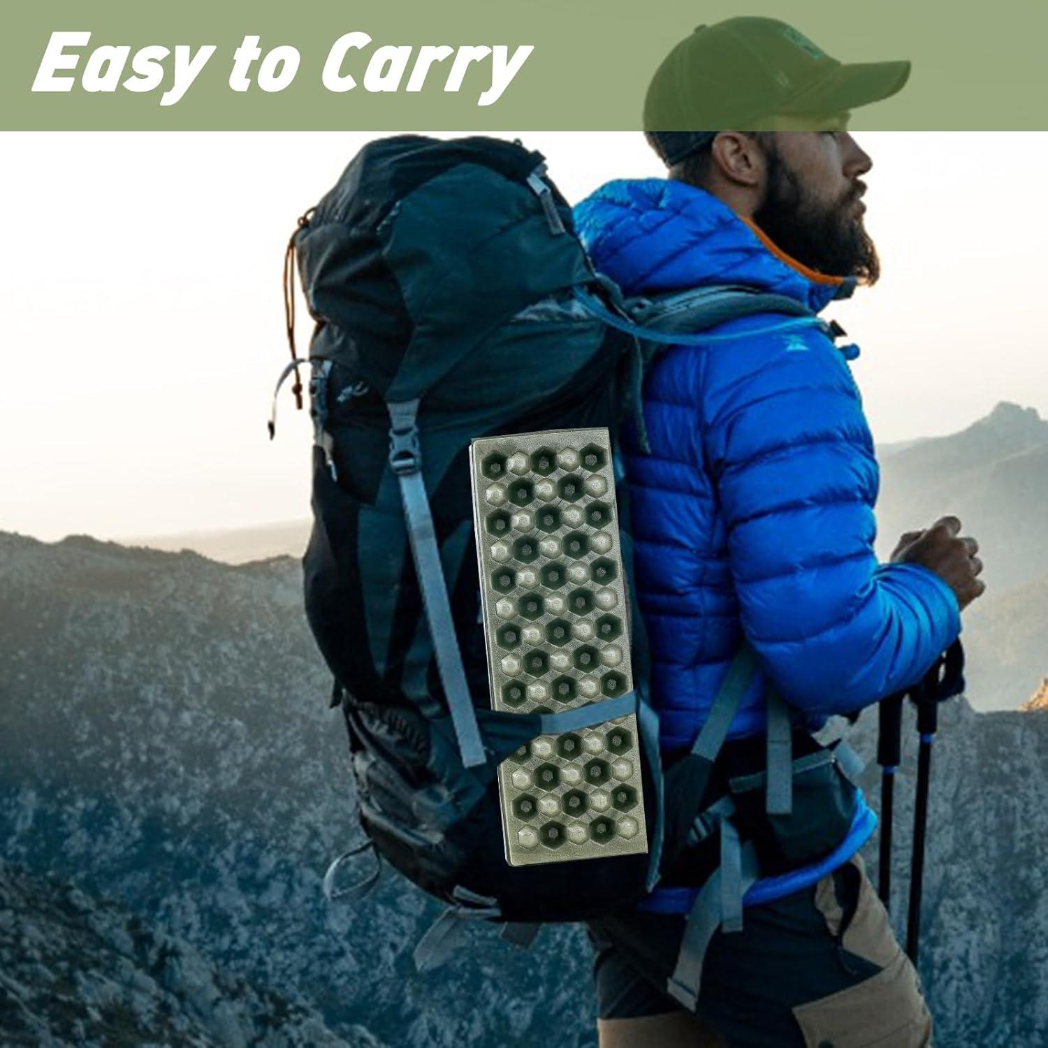 Cojín de Asiento Portátil ZAIXIA 2pack Gris para Caza y Camping