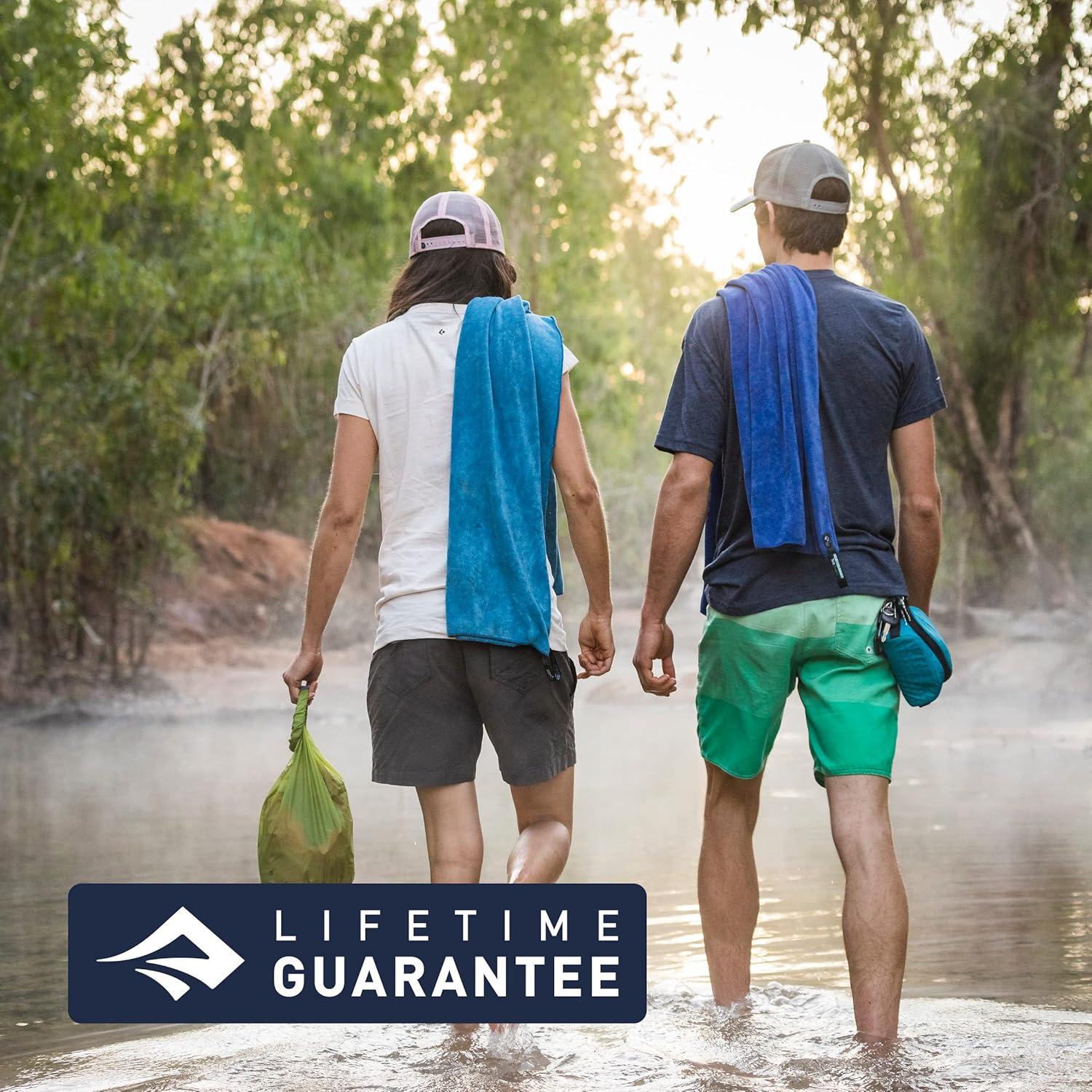 Sea to Summit AirLite Towel, Ultralight Camping and Travel Towel, Medium (20 x 39 inches), Moonlight Blue