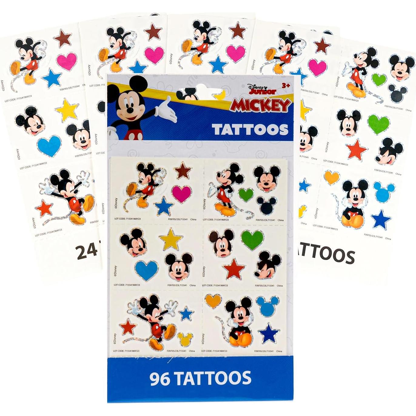 Paquete de Favor de Fiesta Mickey Mouse - 8 Juegos y Tatuajes