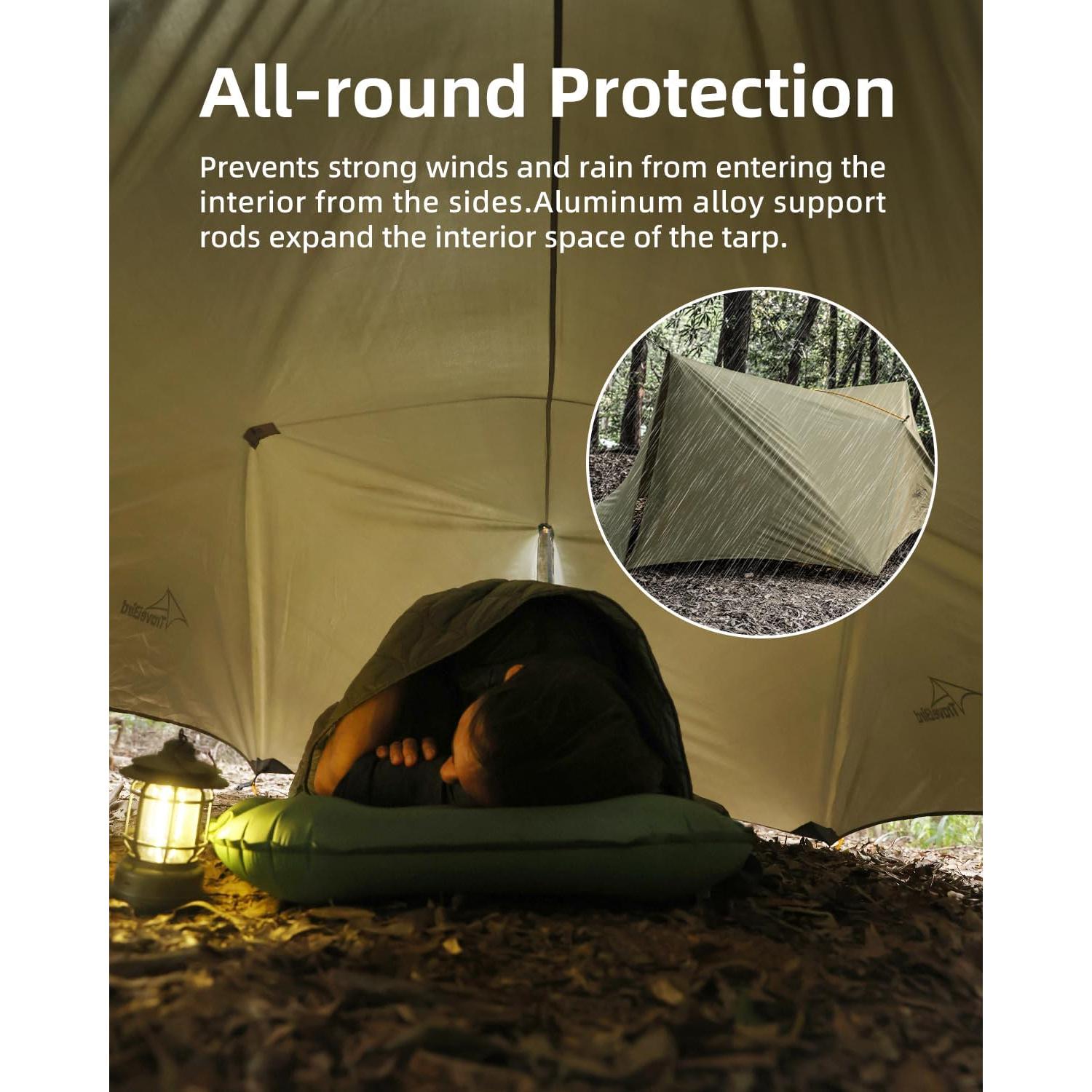 Tarp Impermeable Travel Bird 4.27x2.74m para Camping