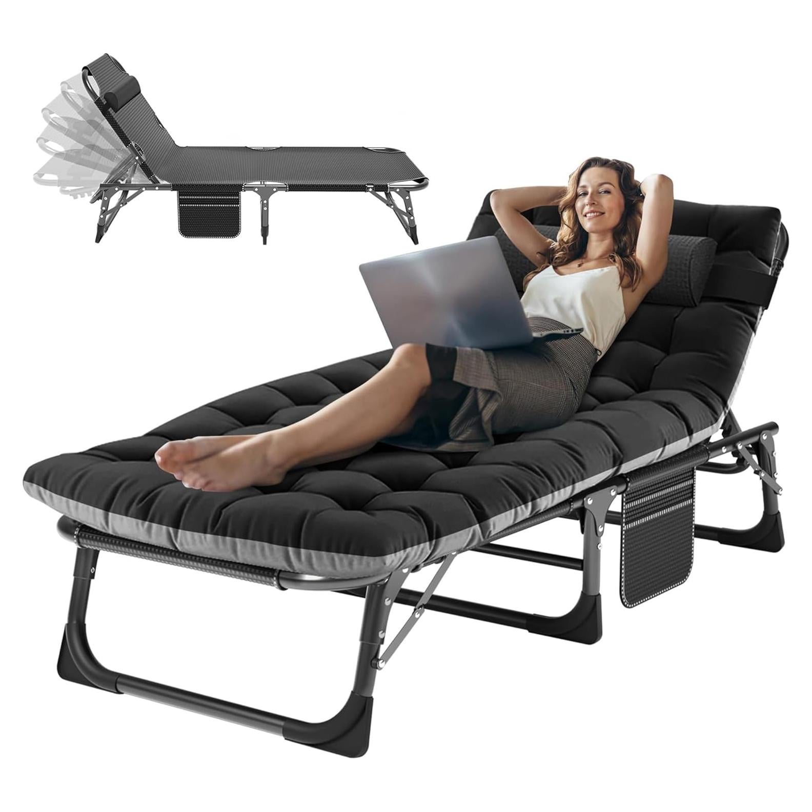 Cama de Camping ABORON Ajustable 200x71cm 9.07kg Plegable