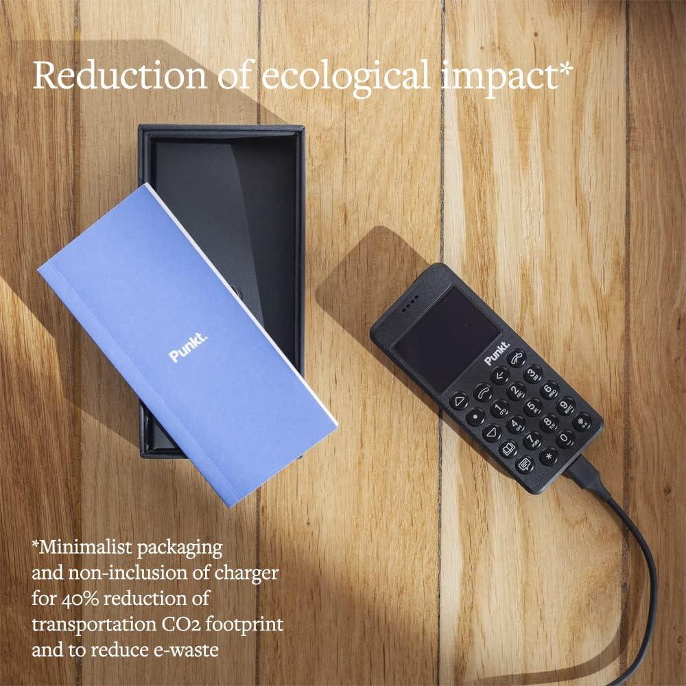 Teléfono Móvil Punkt. MP02 4G LTE Minimalista - Negro