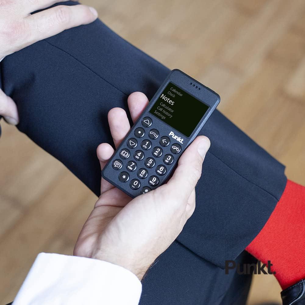 Teléfono Móvil Punkt. MP02 4G LTE Minimalista - Negro