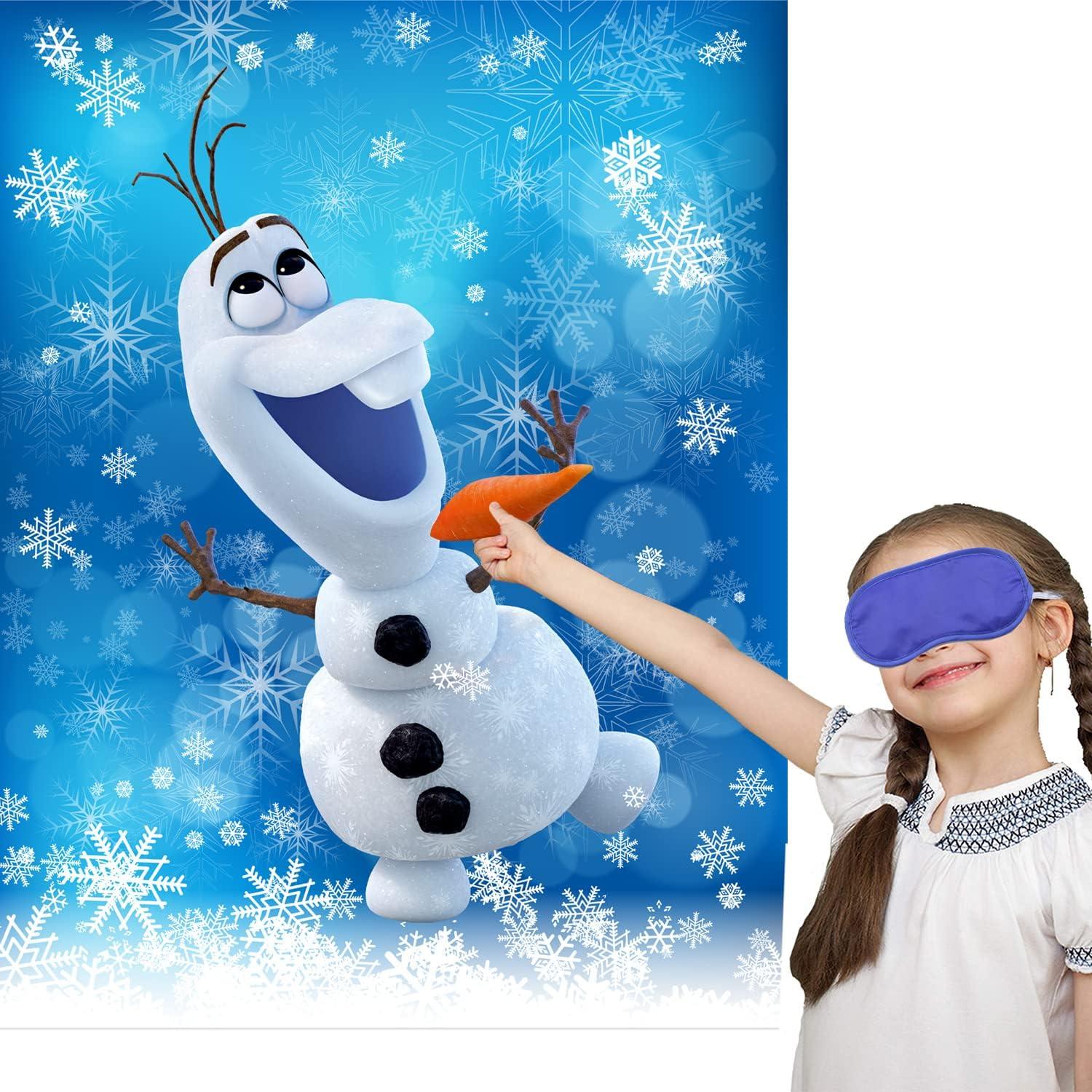 Juego de Fiesta Pin the Nose on Olaf - ROCWOHO - 18 Stickers