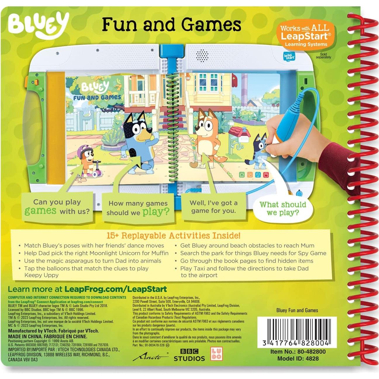 Libro de Actividades LeapFrog Bluey Diversión y Juegos