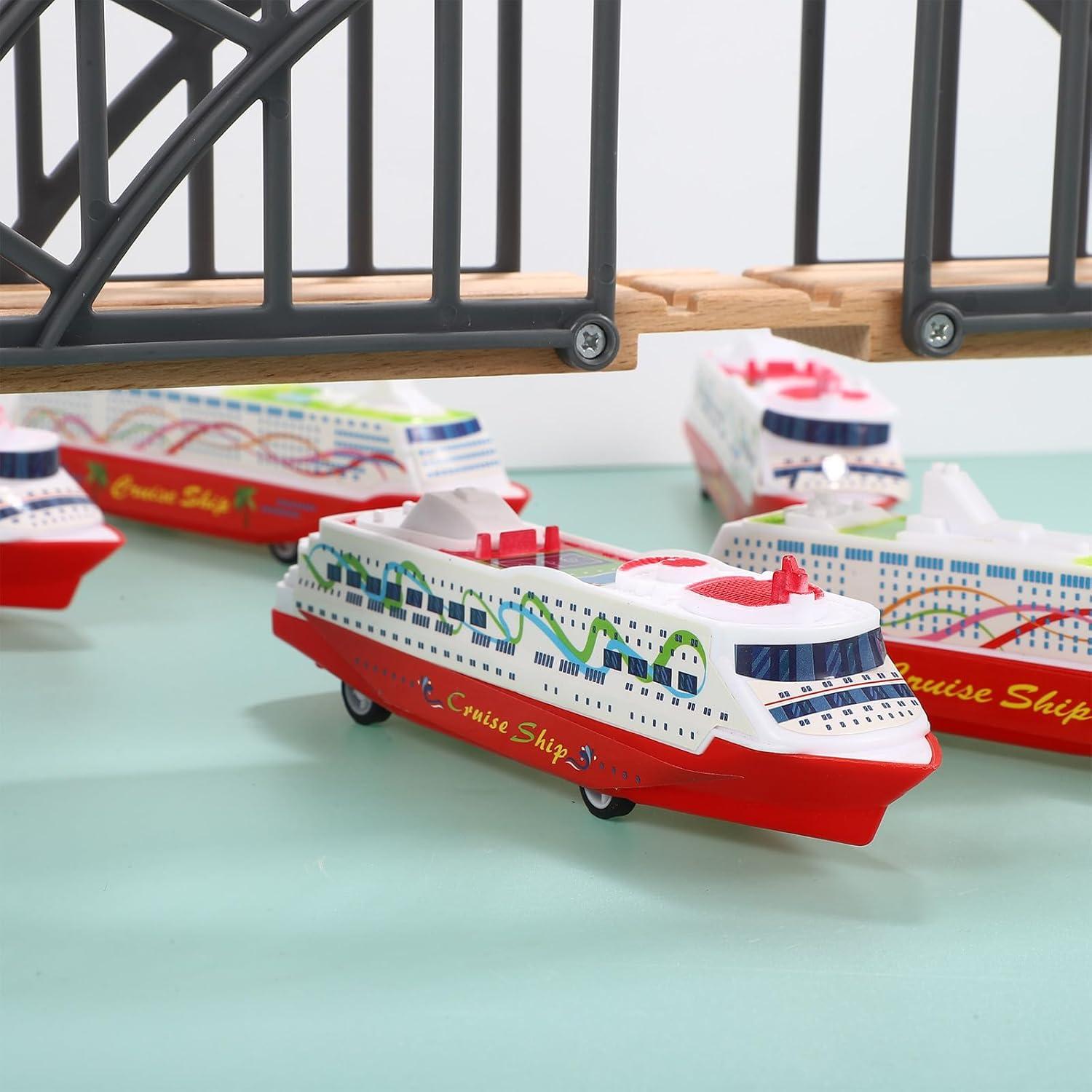 Modelo de Yate de Crucero Toyvian 5 Piezas 16x4.5cm