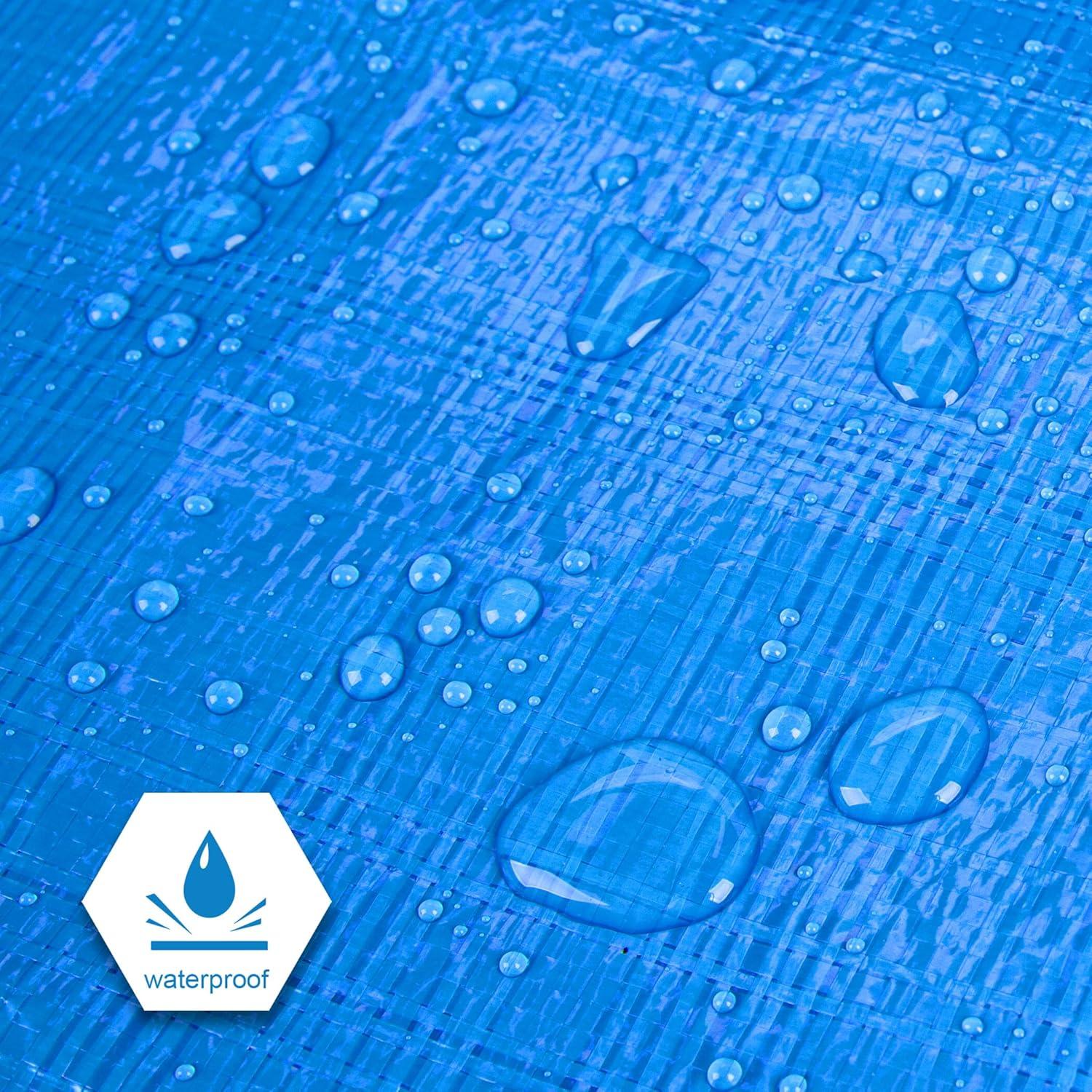 Lona Cartman Azul 1.83m x 2.44m 5mil Impermeable Camping