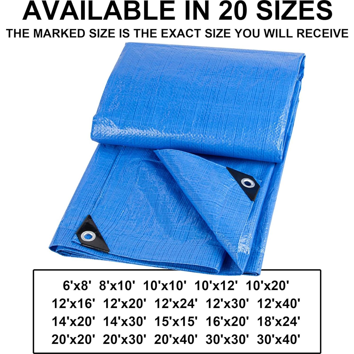 Lona Cartman Azul 1.83m x 2.44m 5mil Impermeable Camping