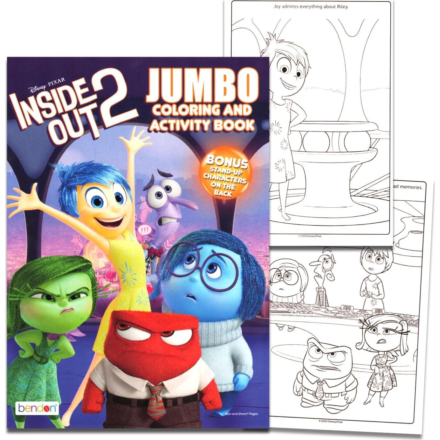 Conjunto de Libros para Colorear Disney Pixar - 4 Títulos + Stickers