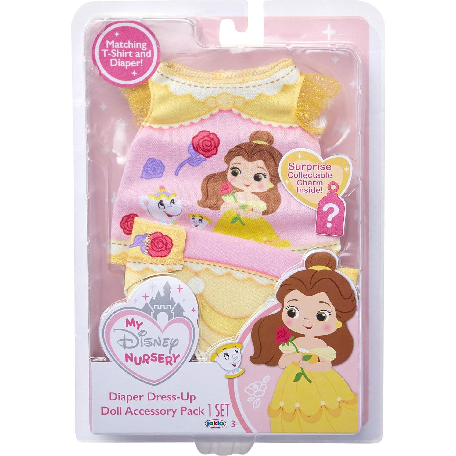 Conjunto de Ropa para Muñecas Belle Disney - Camiseta y Pañal