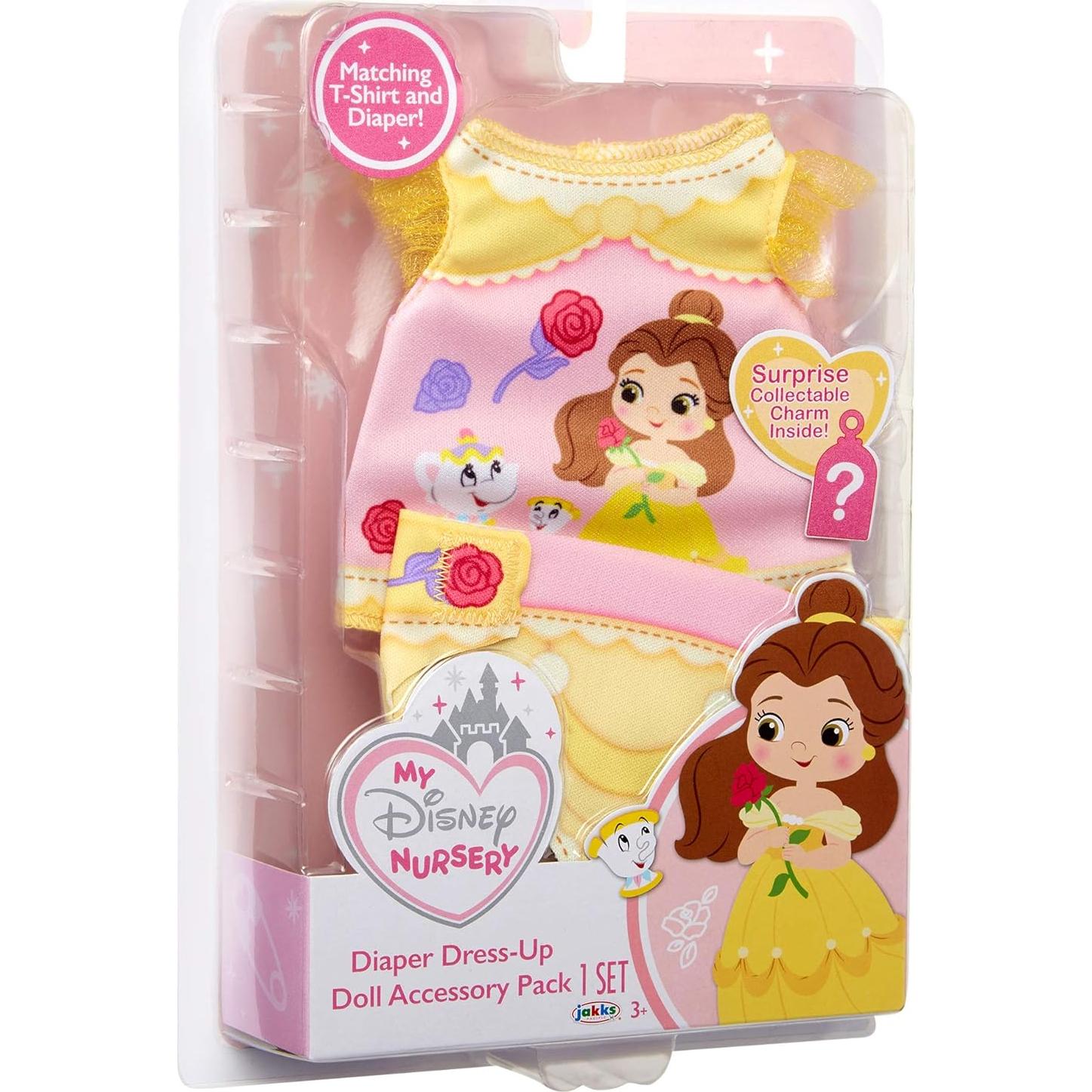 Conjunto de Ropa para Muñecas Belle Disney - Camiseta y Pañal