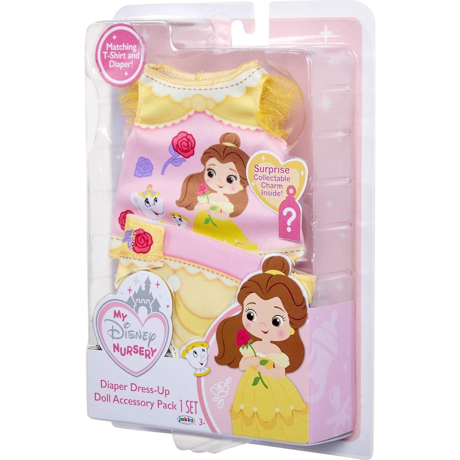 Conjunto de Ropa para Muñecas Belle Disney - Camiseta y Pañal