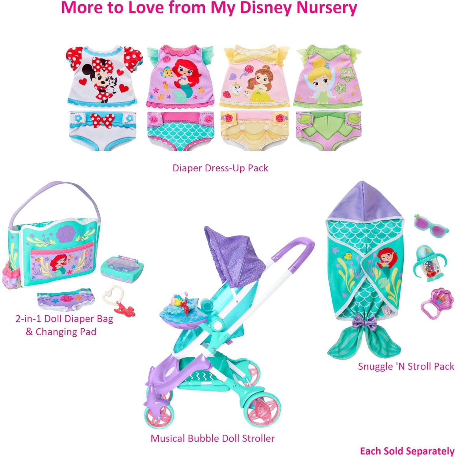 Conjunto de Ropa para Muñecas Belle Disney - Camiseta y Pañal