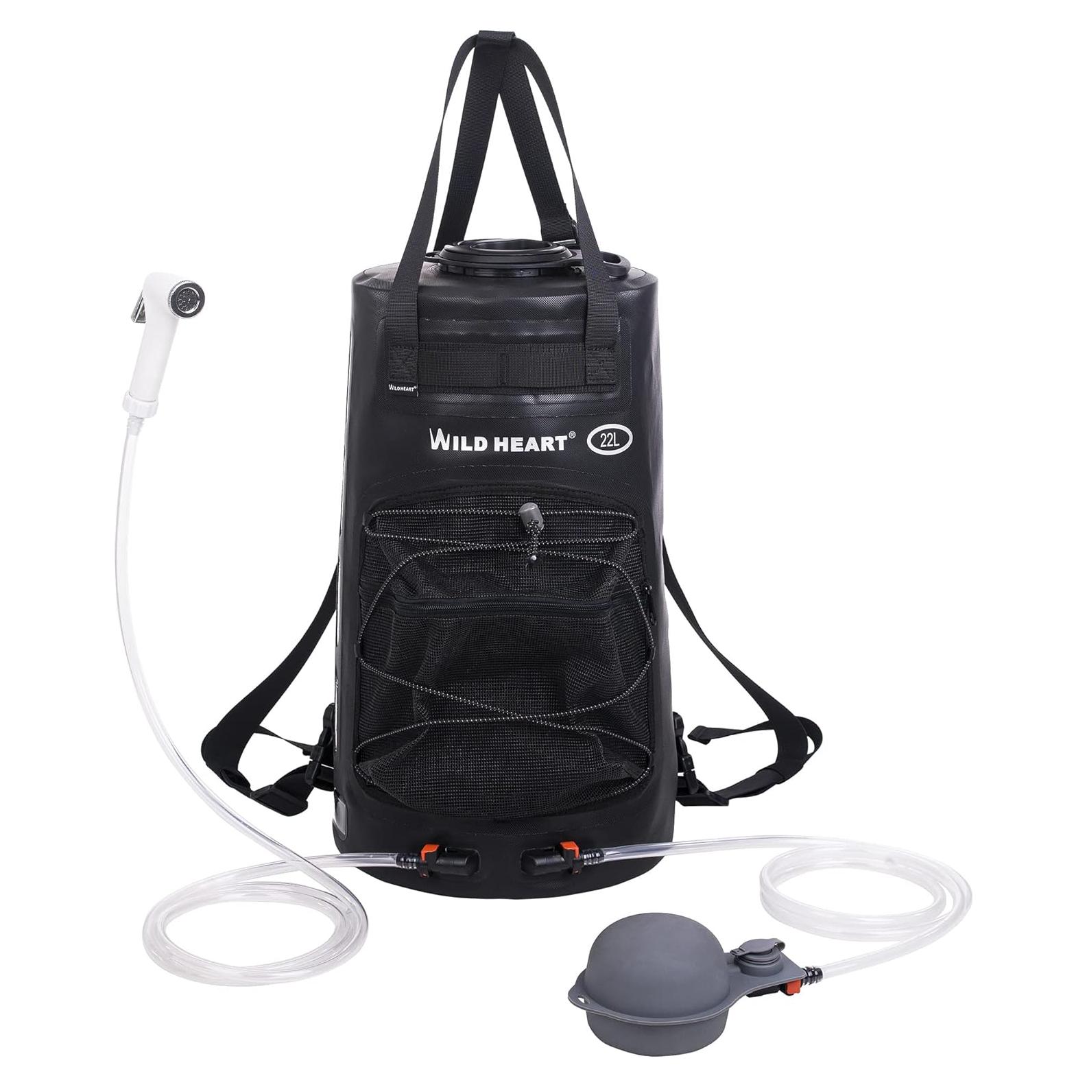 Ducha Camping Portátil DUENDE SALVAJE 22L con Bomba de Pie