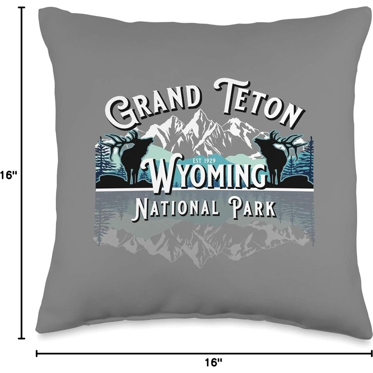 Cojín de Lanzamiento KAEDAM 40x40 cm Aventura Grand Teton