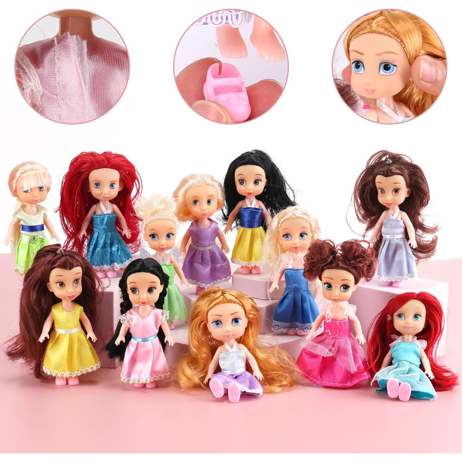 Set de 12 Muñecas Princesa Real 12,7 cm Liberty Imports