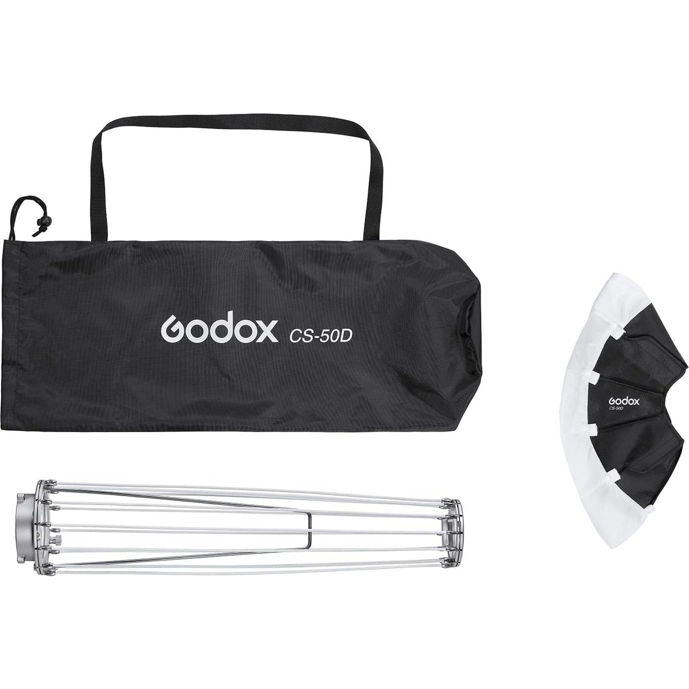 Softbox Linterna Godox CS-50D 50cm Montaje Bowens Luz Suave