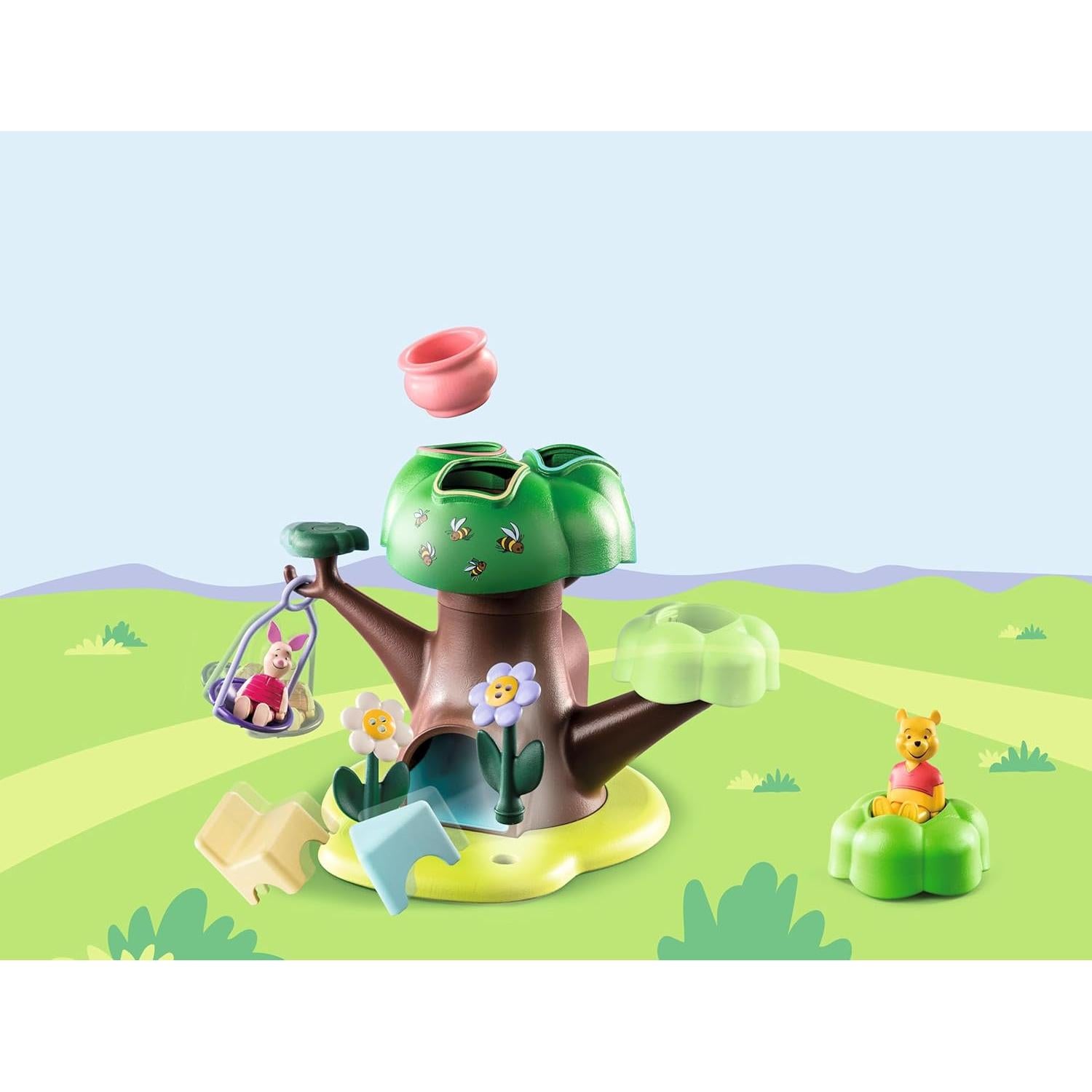 Casa del Árbol Winnie y Piglet Playmobil 1.2.3 - 17 Piezas