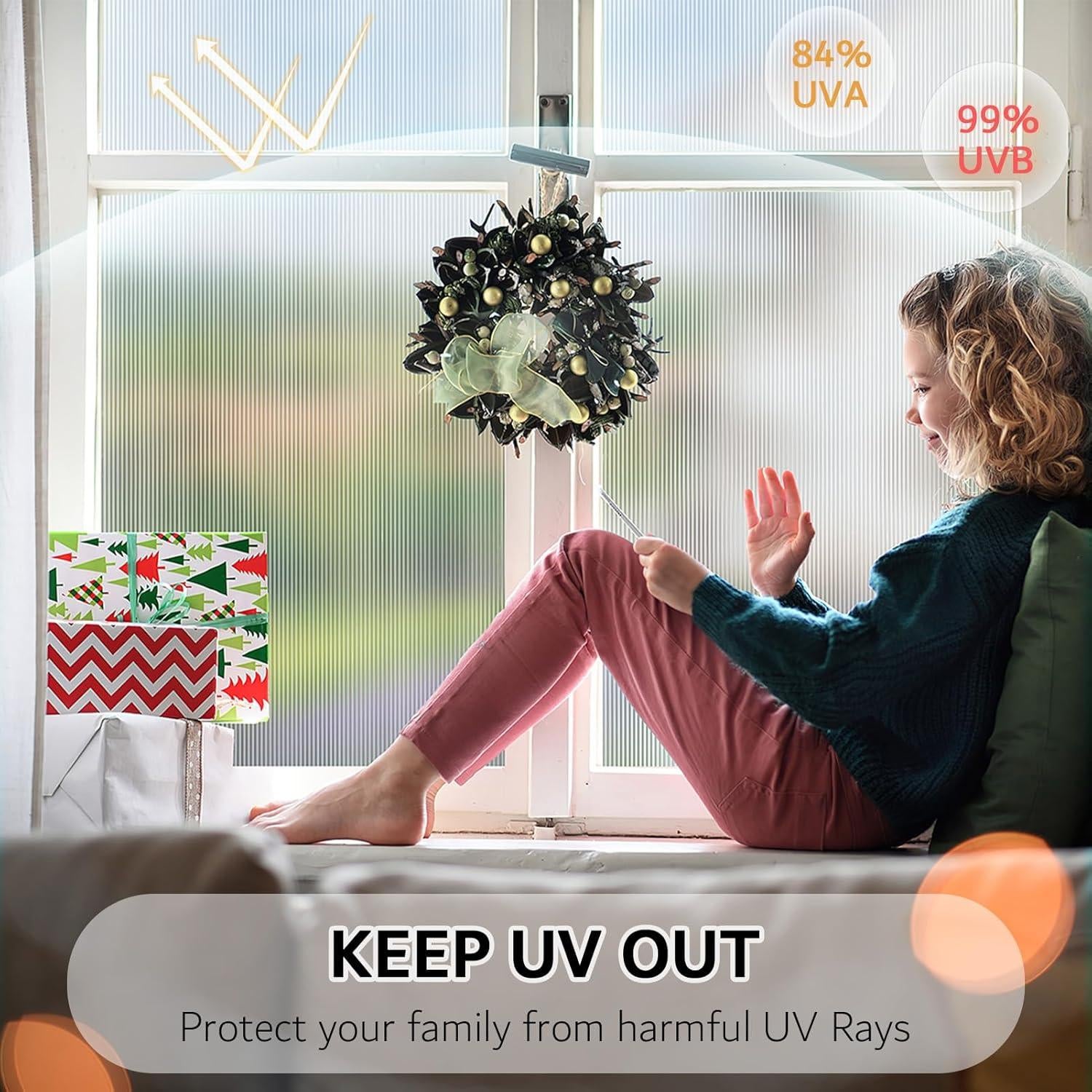 Película de Vidrio Esmerilado VELIMAX 45x200cm para Ventanas