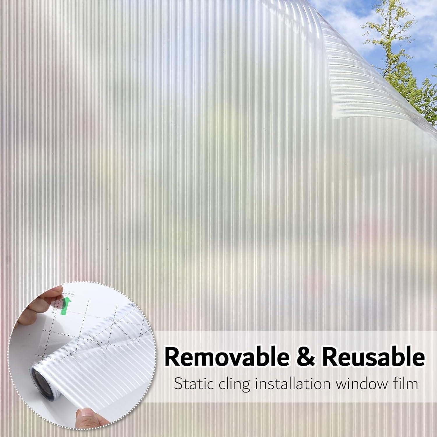 Película de Vidrio Esmerilado VELIMAX 45x200cm para Ventanas