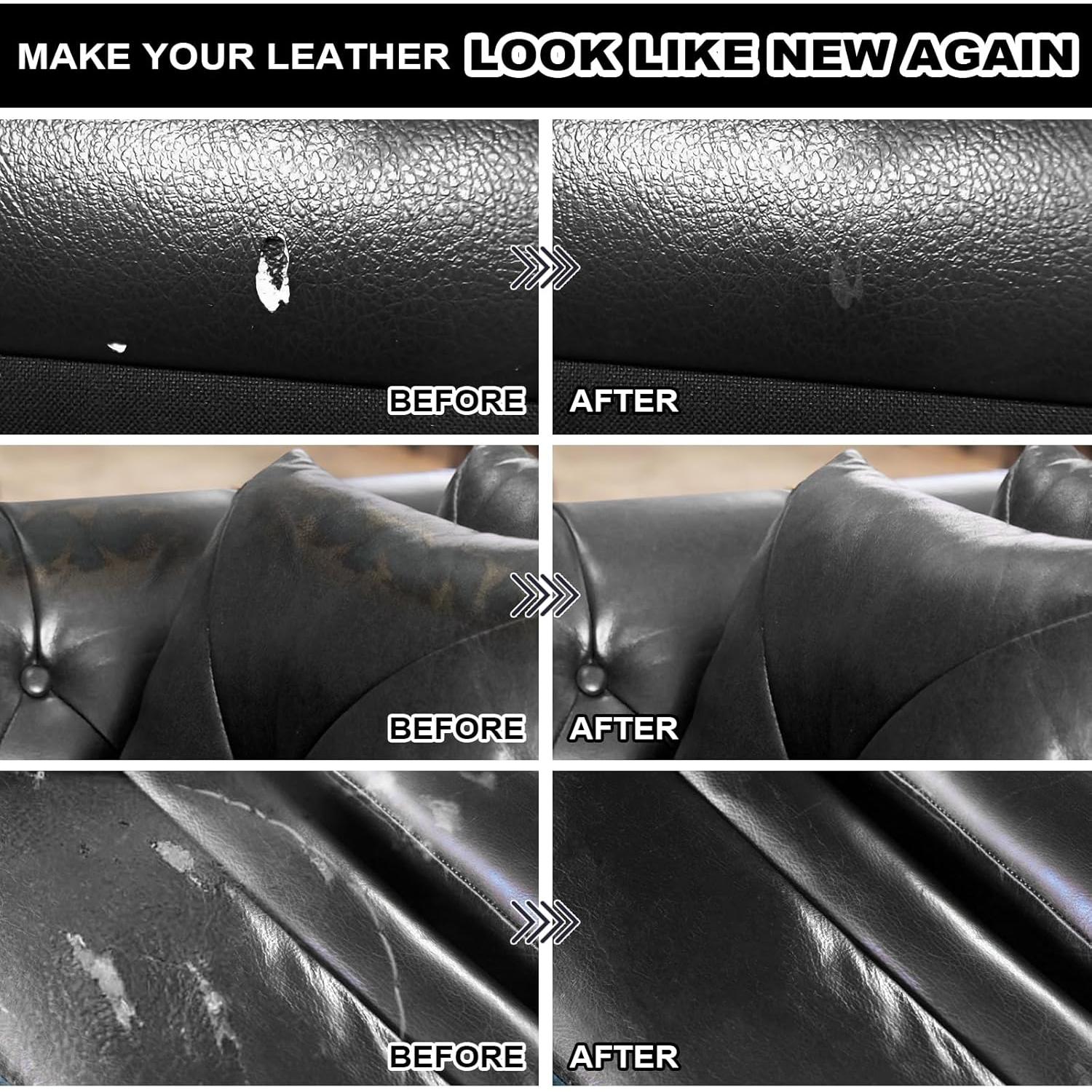 Kit de Reparación de Cuero Negro STARTSO WORLD - 150g