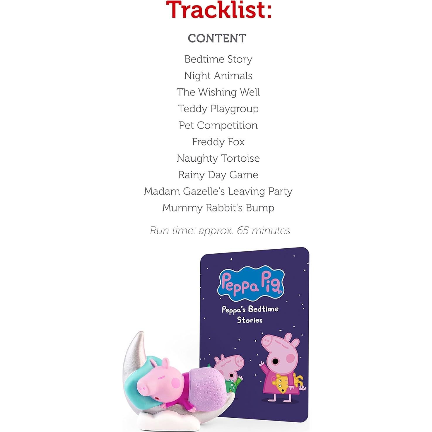 Figurita de Peppa Pig con cuentos de audio 67 min