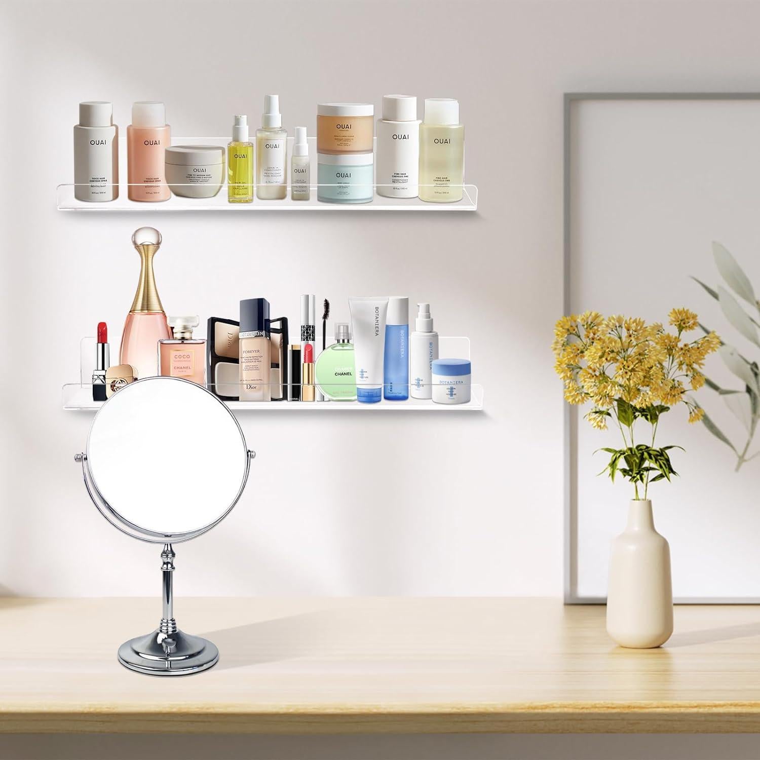 Estanterías Flotantes Acrílicas Dezzer 4 Pack 15" para Pared