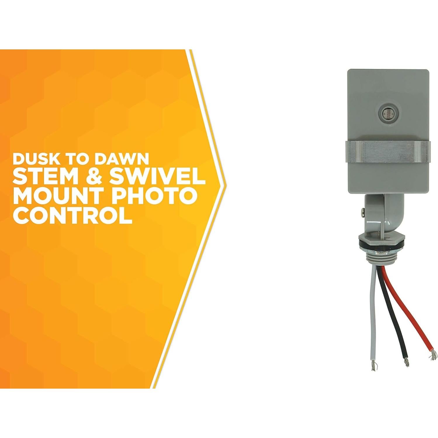 Control de Luz Exterior Woods 59411WD con Fotocélula 2000W