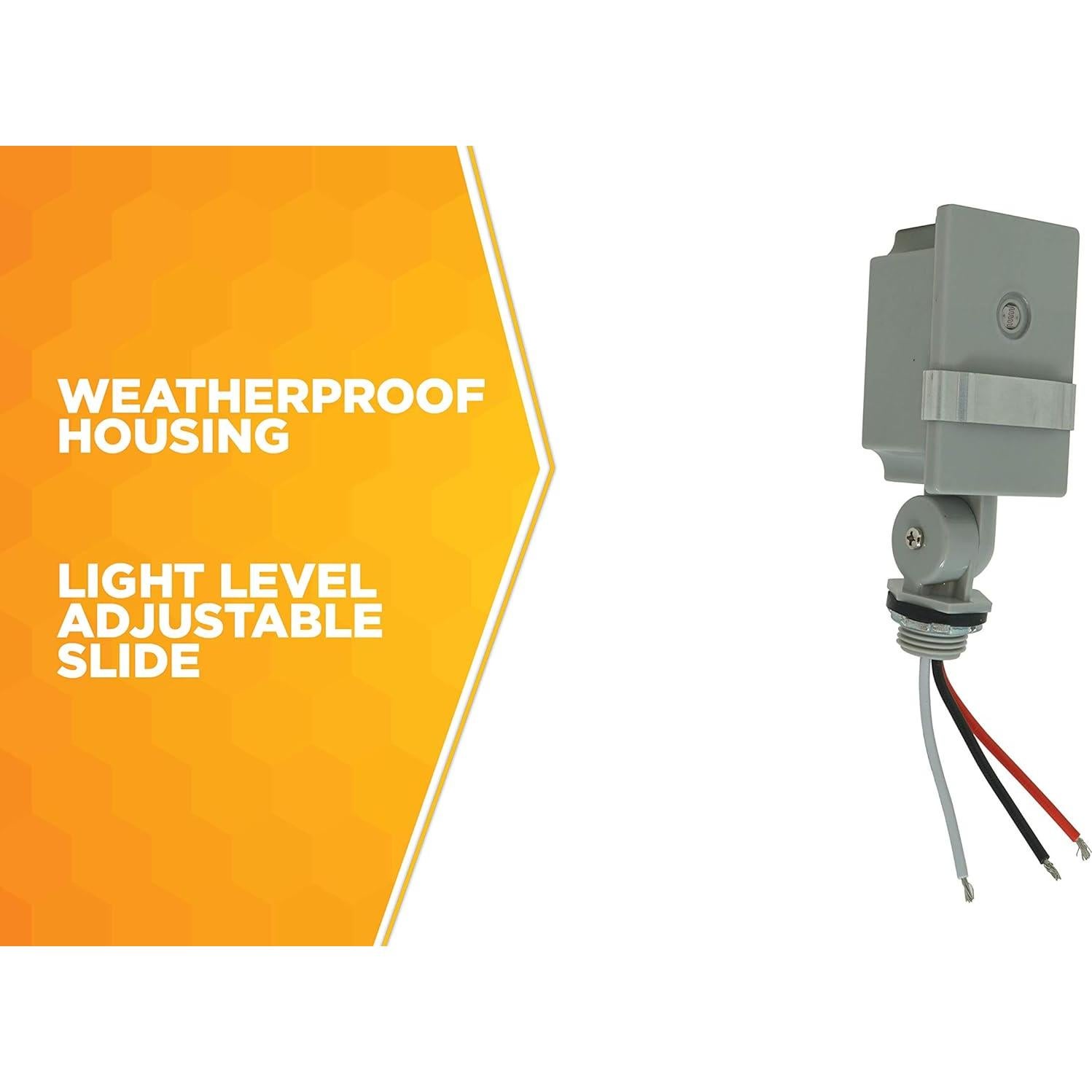 Control de Luz Exterior Woods 59411WD con Fotocélula 2000W