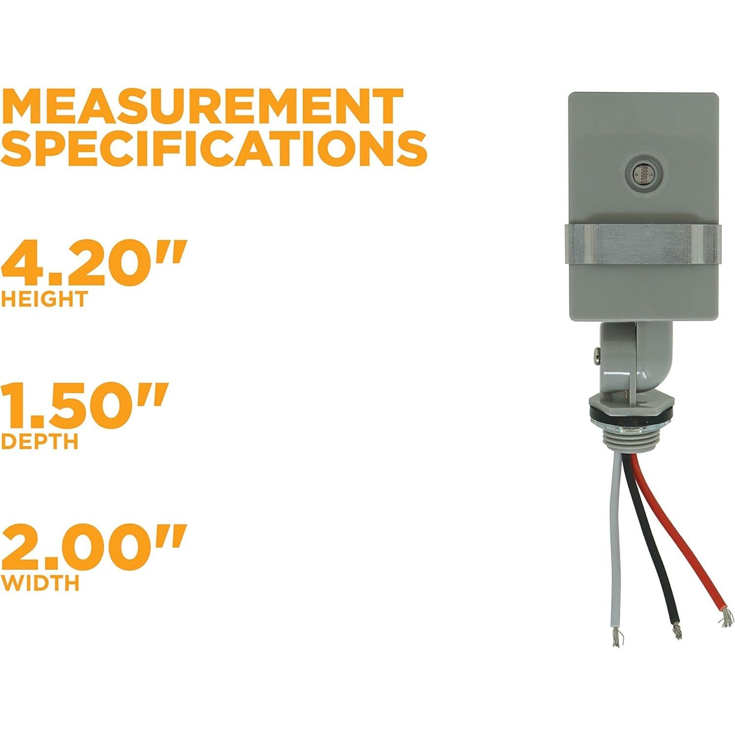 Control de Luz Exterior Woods 59411WD con Fotocélula 2000W