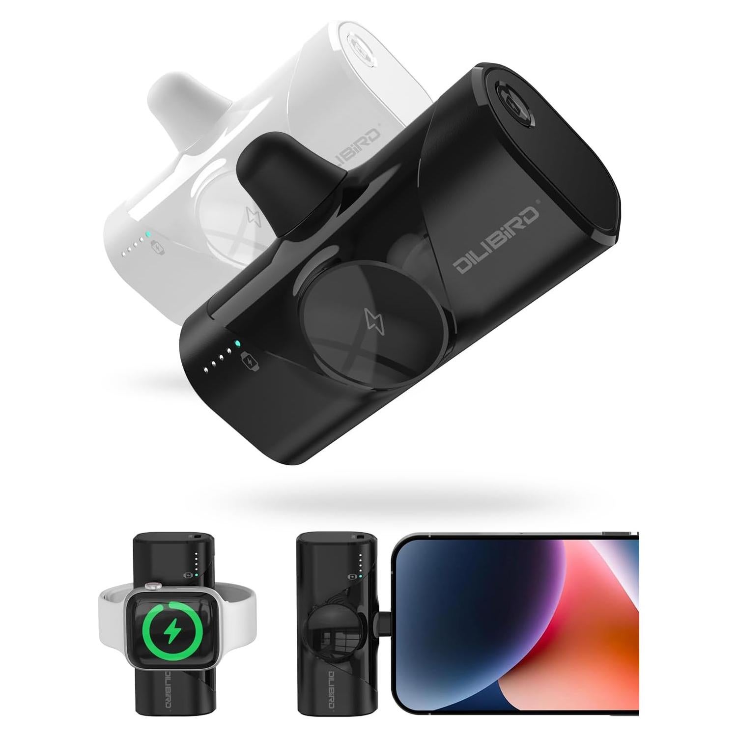 Cargador Portátil DILIBIRD 4500mAh para iPhone y Apple Watch