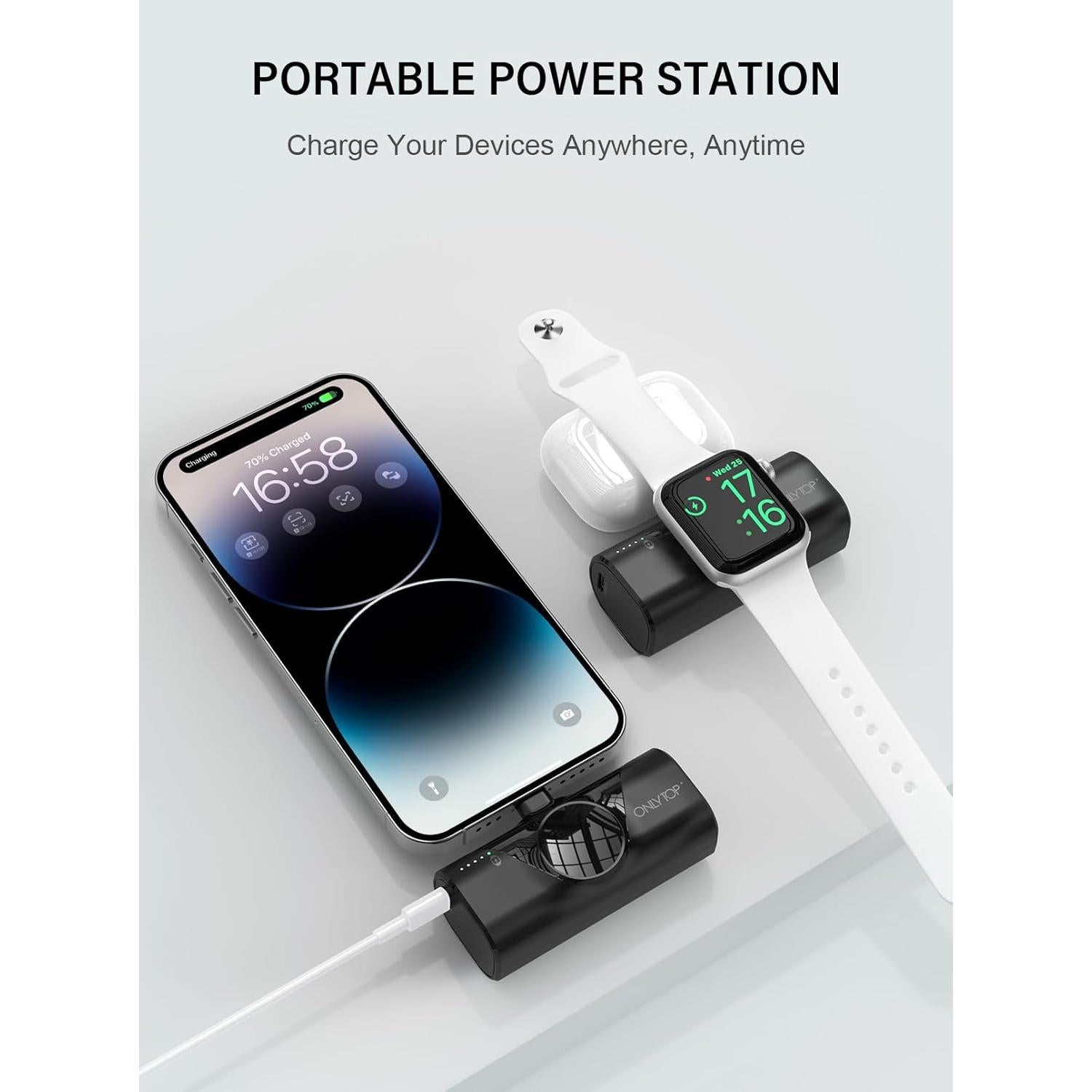 Cargador Portátil DILIBIRD 4500mAh para iPhone y Apple Watch
