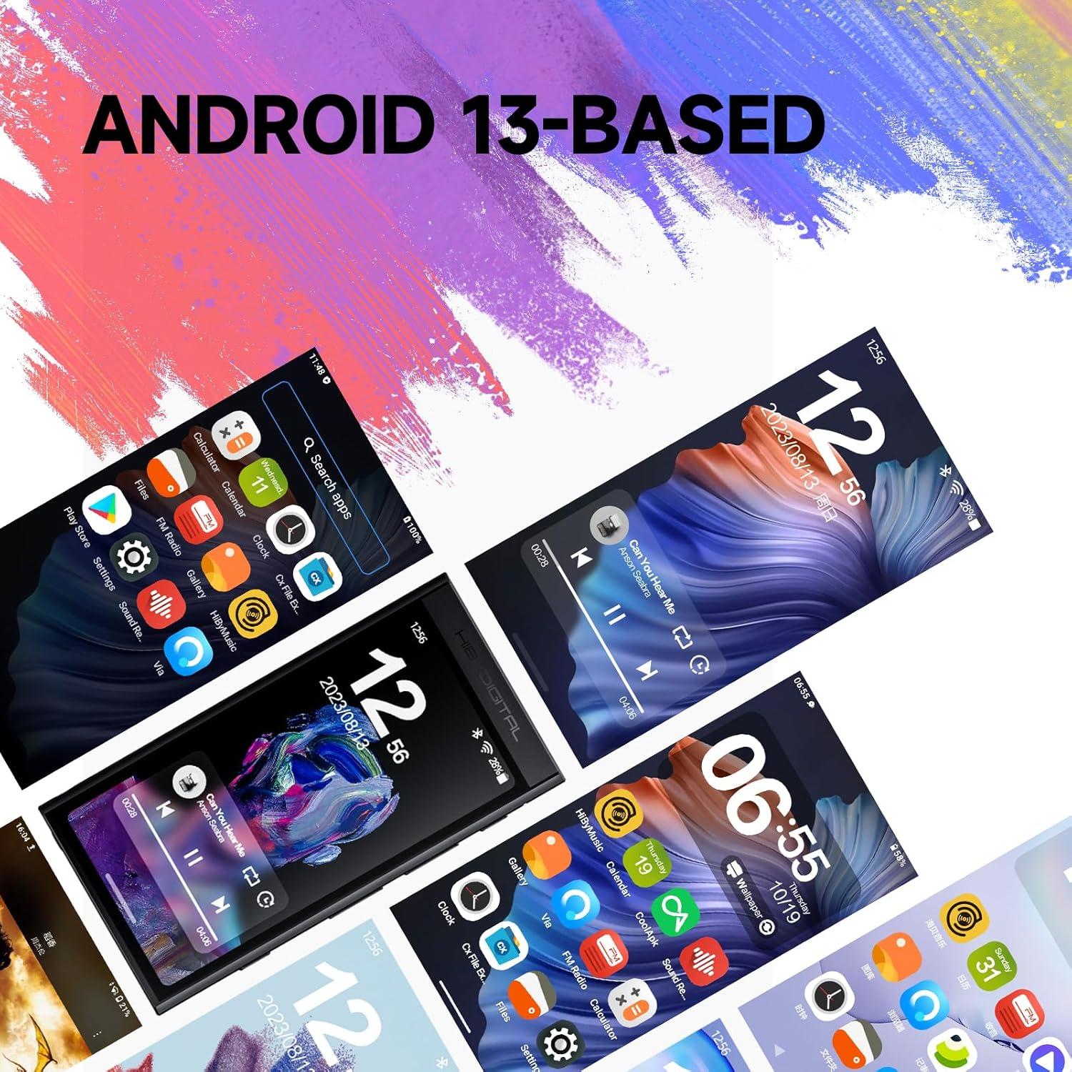 Reproductor MP3 HiBy M300 Android 13 Bluetooth 32GB 2TB