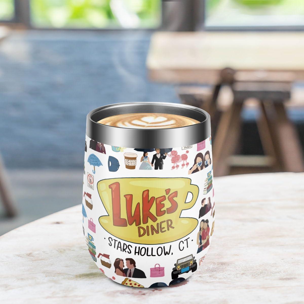 Vaso de vino de acero inoxidable LONGXIN 355 ml negro