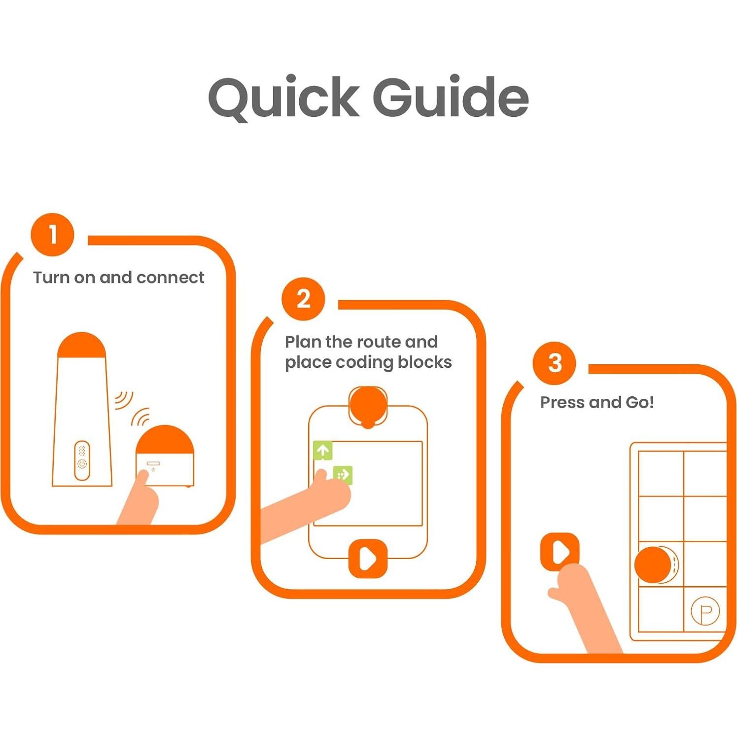 Coding Robot Set for Kids Ages 4+, STEM Robotics for Toddles to Learn Early Programming, Educational Toy for Homeschool & Classroom Ages 4-10
