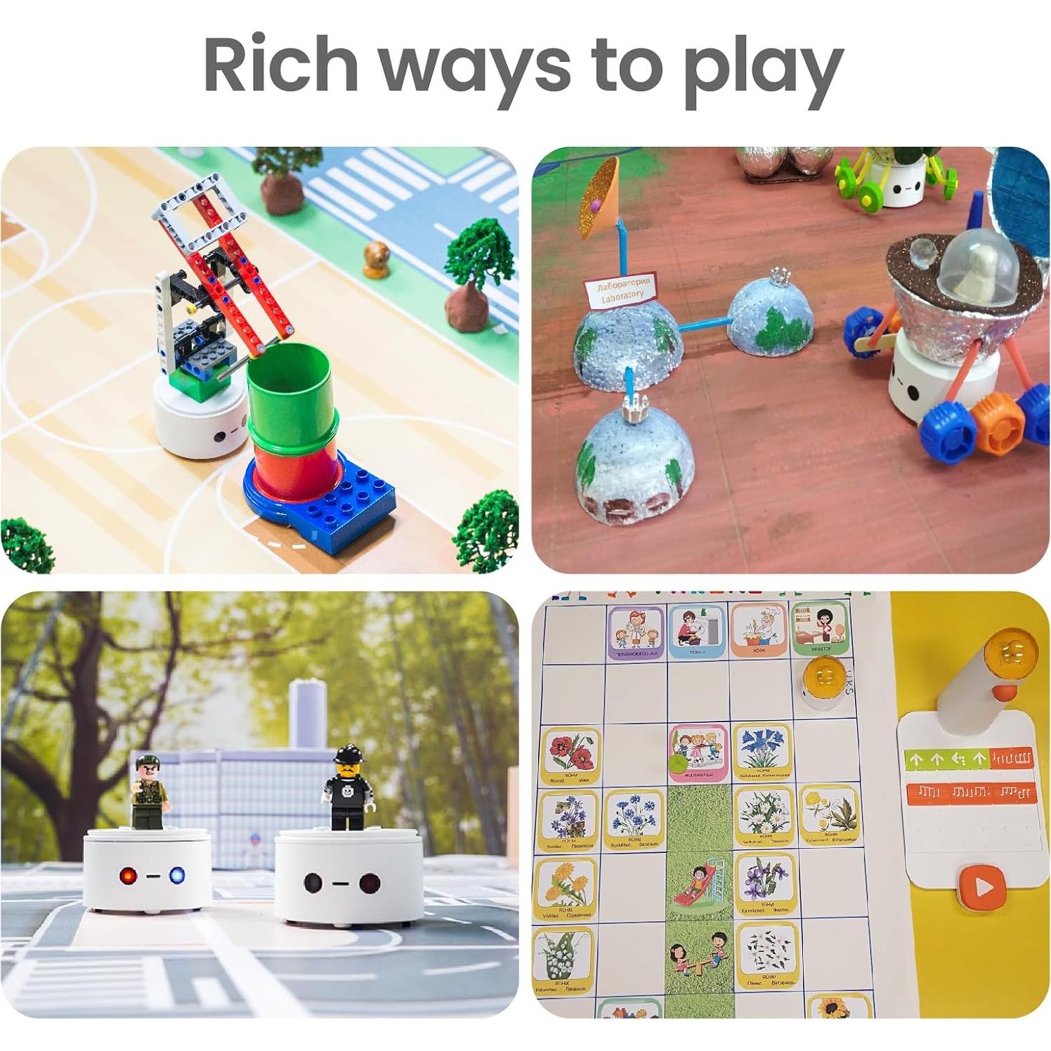 Coding Robot Set for Kids Ages 4+, STEM Robotics for Toddles to Learn Early Programming, Educational Toy for Homeschool & Classroom Ages 4-10