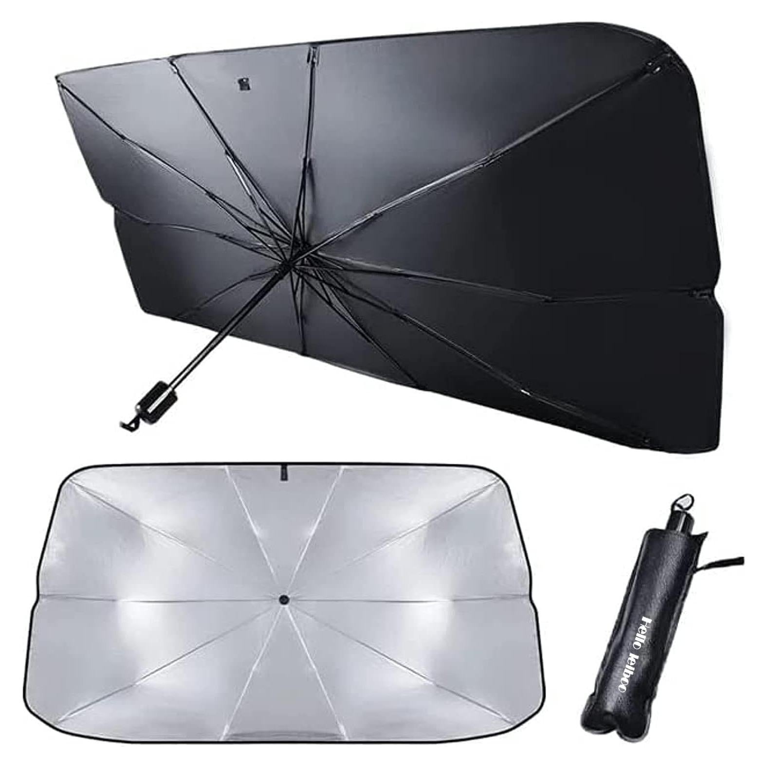 helloleiboo Car Windshield Sun Shade UV Rays and Heat Sun Visor Protector Foldable Reflector Windshields Umbrella