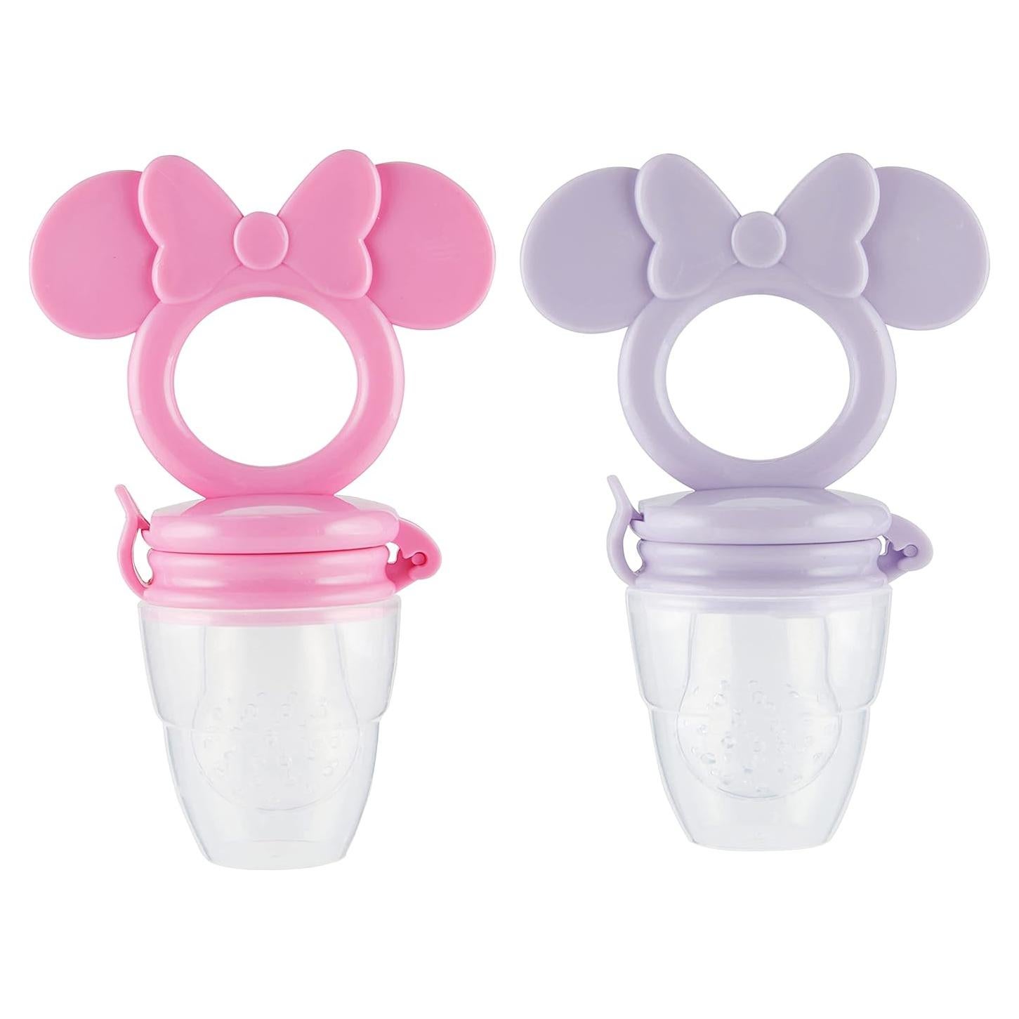 Mordedor Disney Mickey y Minnie con Alimentador de Frutas