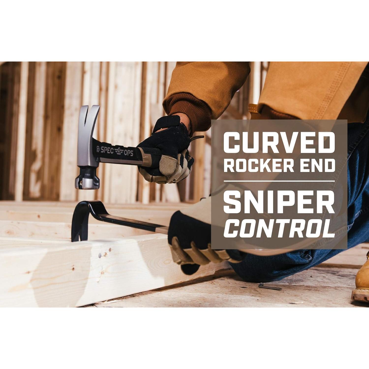 Barra de Palanca Plana 38 cm Spec Ops Tools - Acero Alto Carbono