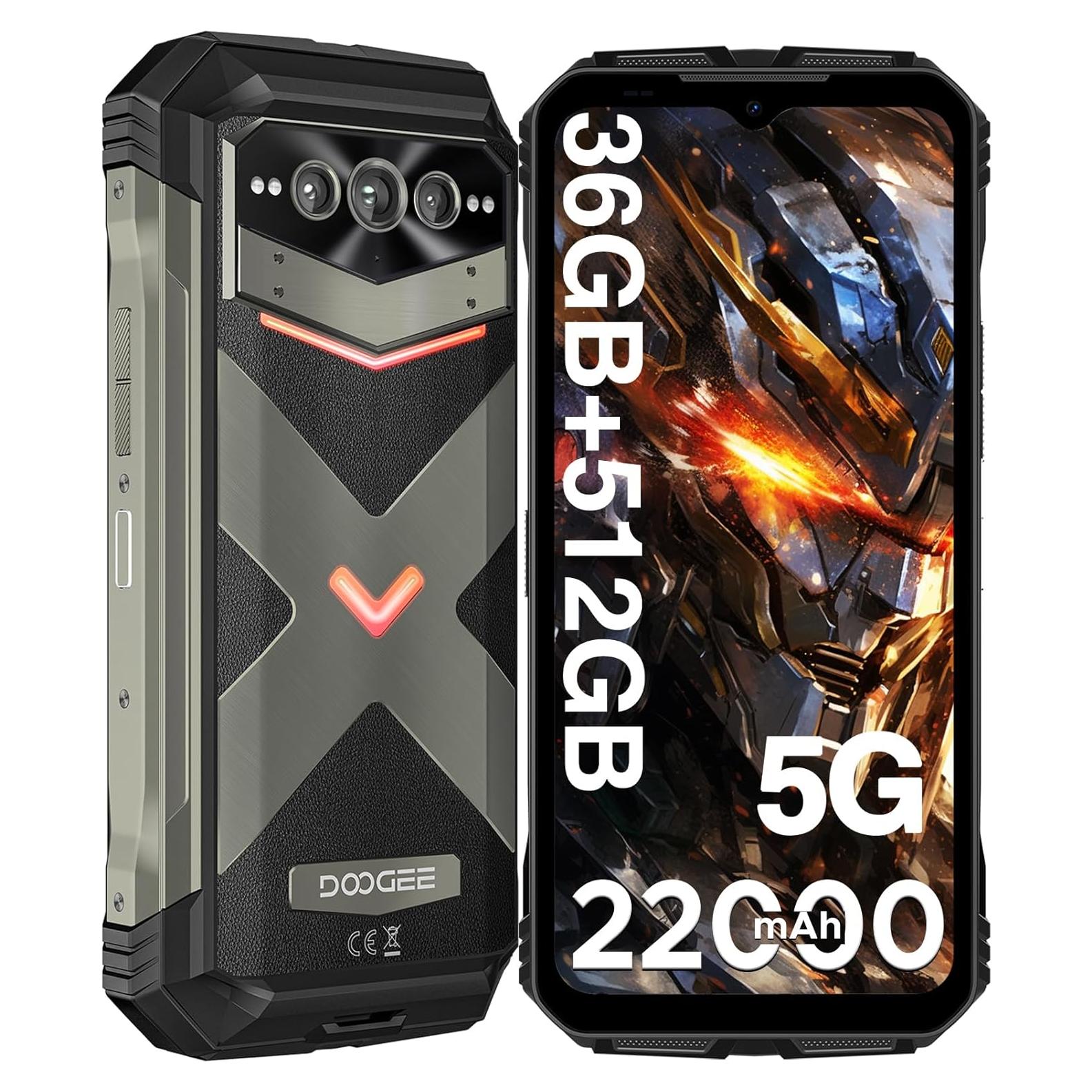 DOOGEE V MAX Plus 5G Smartphone Resistente 22000mAh 36GB/512GB